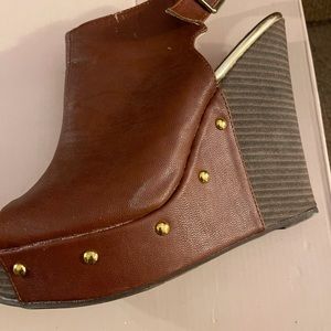 Brown wedges.  Madison by Shoedazzle